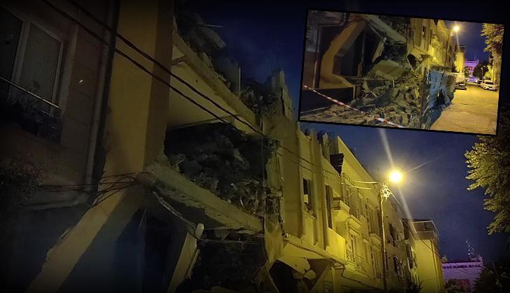 Avcılar'da 6 katlı binada kısmi çökme meydana geldi