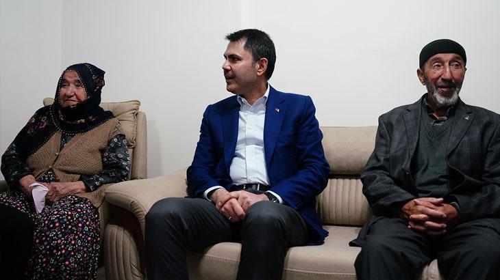Bakan Kurum, köy evine konuk oldu