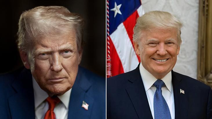 Bu kez yüzü gülmüyor! Beyaz Saray Trump'ın yeni portresini yayınladı