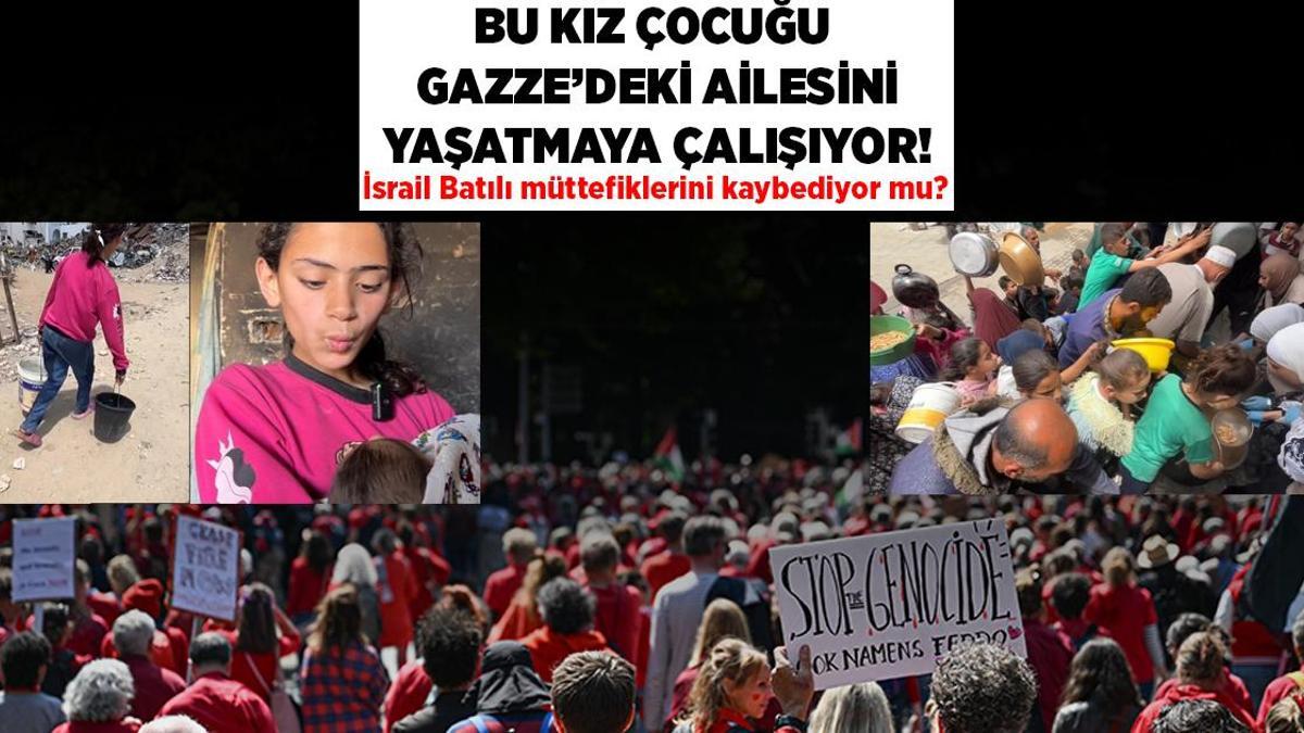 Bu kız çocuğu, Gazze'de ailesini hayatta tutmaya çalışıyor