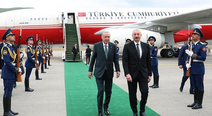 Cumhurbaşkanı Erdoğan'ın Azerbaycan ziyareti sona erdi