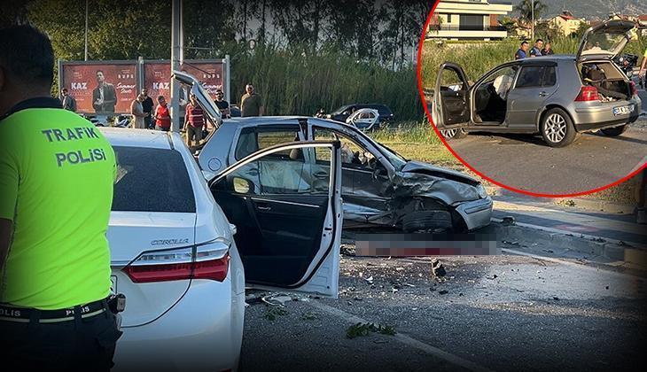 Fethiye'de feci kaza! 2 otomobil çarpıştı: 1 ölü, 3 yaralı