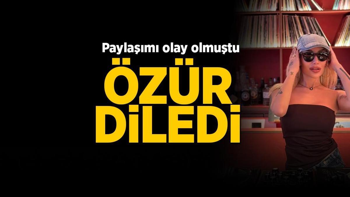 Geçtiğimiz günlerde paylaşımı olay olmuştu! İrem Derici özür diledi