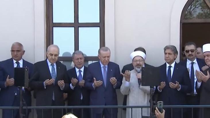 Gümrükçü İshak Ağa Camii açıldı! Erdoğan: Uzun ve titiz bir çalışmanın eseri