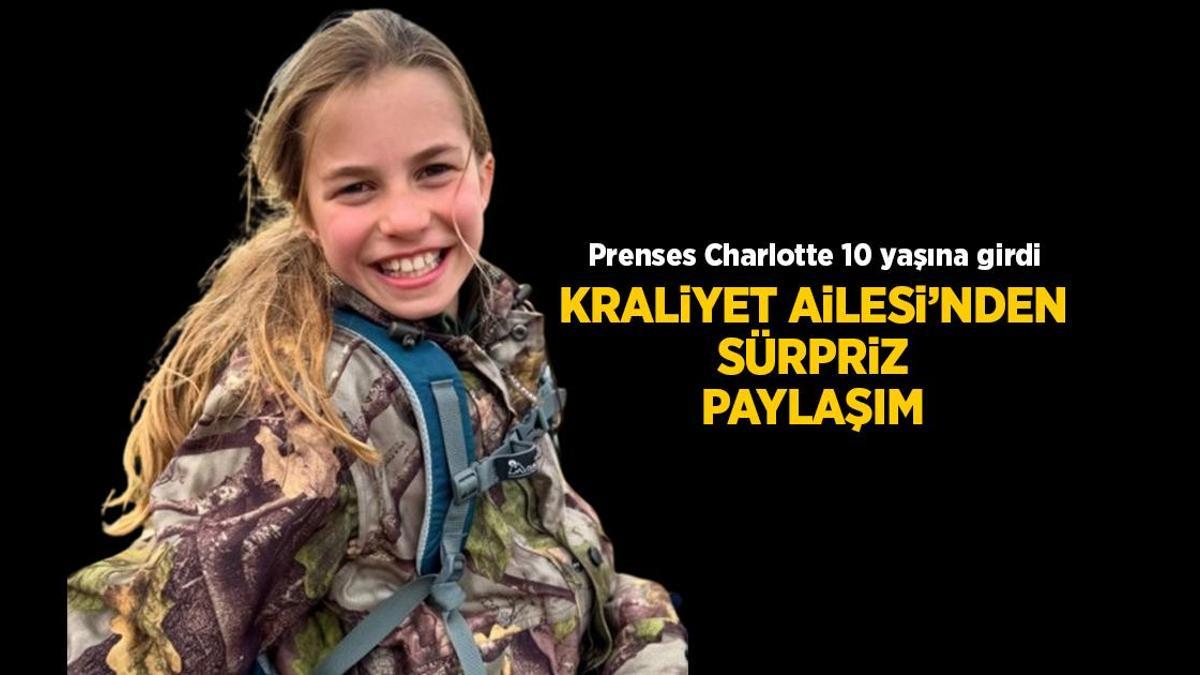 HABERLER: İngiliz kraliyetten 10 yaş şerefine Prenses Charlotte fotoğrafı!
