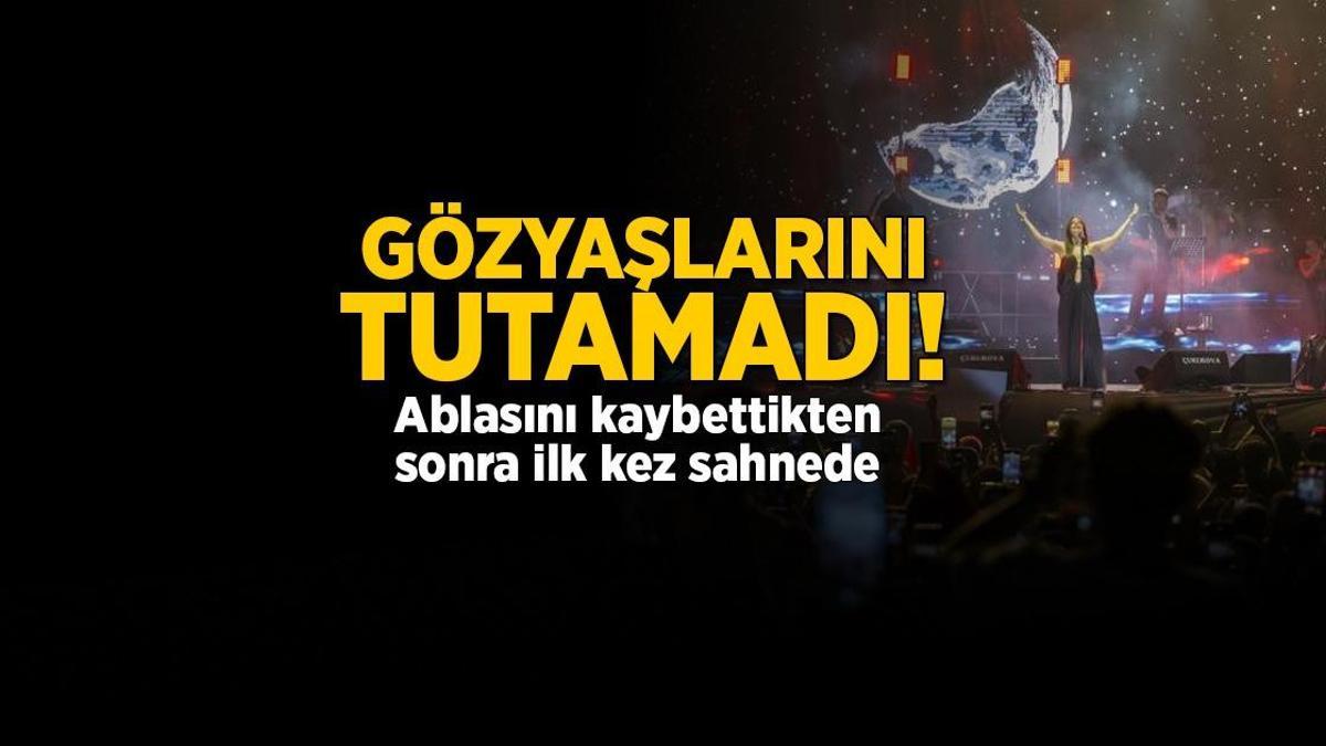 HABERLER: Şarkıcı Simge Sağın ablası Nilay Sağın'ın ölümünden sonra ilk konserinde gözyaşlarına boğuldu