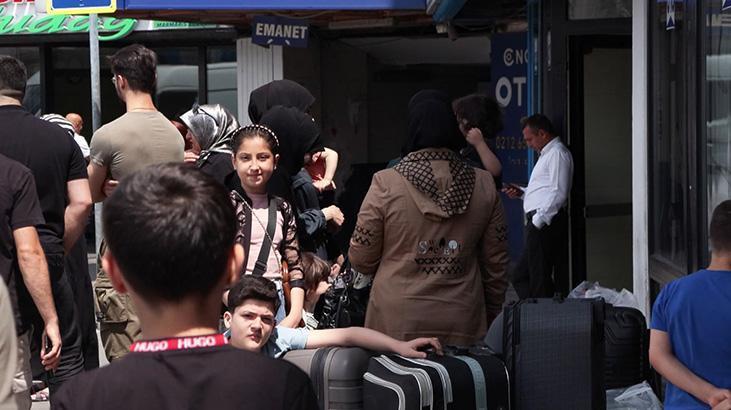 Hava sahası kapandı! Ülkelerine dönmek isteyen İranlılar otogara akın etti