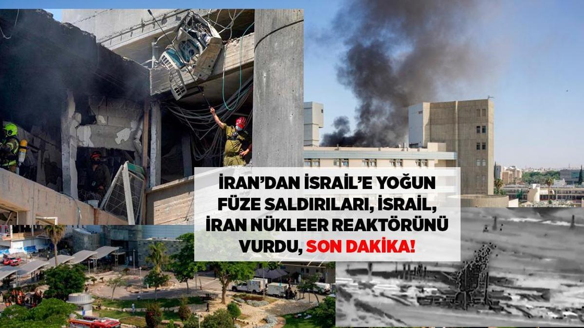 İran füzeleri ateşledi, İsrail'de büyük yıkımdan görüntüler
