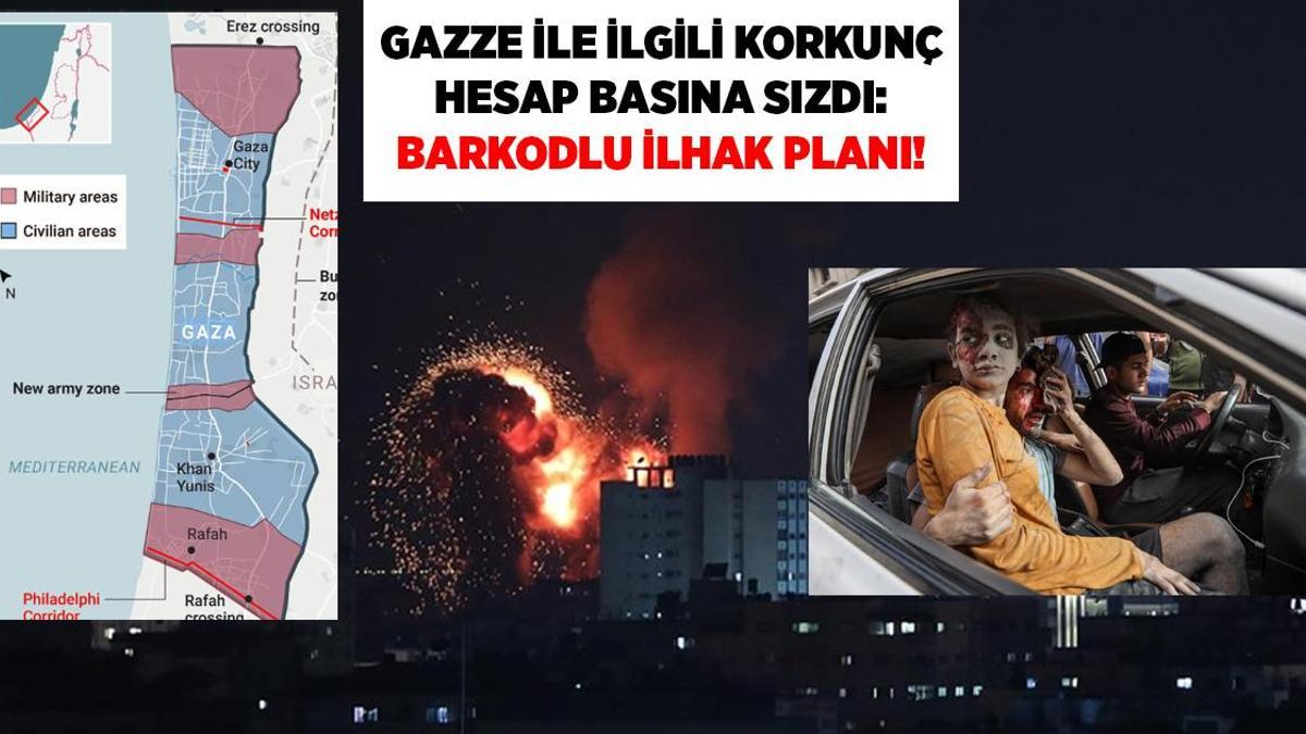 İsrail'in korkunç haritası sızdı: Barkodlu ilhak planı!