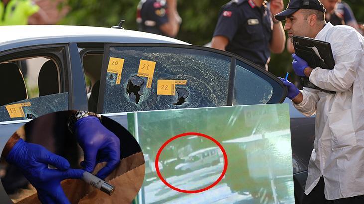 İzmir'deki katliam görüntüleri ortaya çıktı! Otomobildeki aileyi taradılar