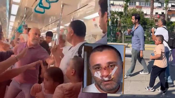 Marmaray'da çocuklarının gözü önünde yumruk yiyen baba yaşadıklarını anlattı