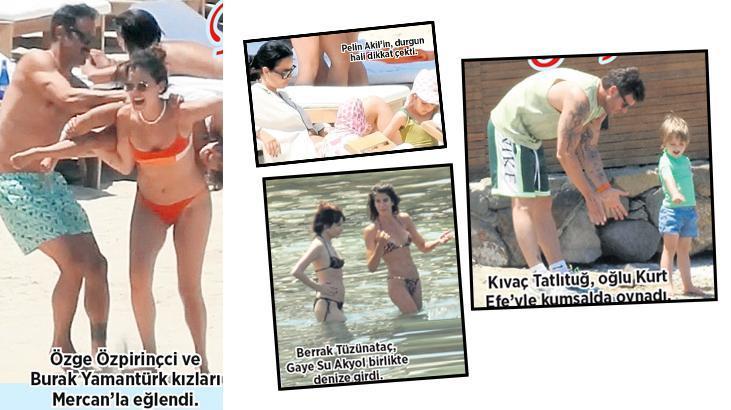 Plajda yıldızlar geçidi