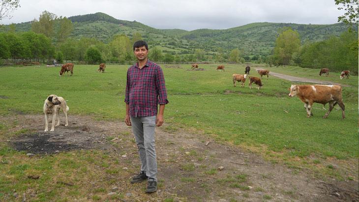 Şehir hayatından bıktı, hayvancılığa başladı