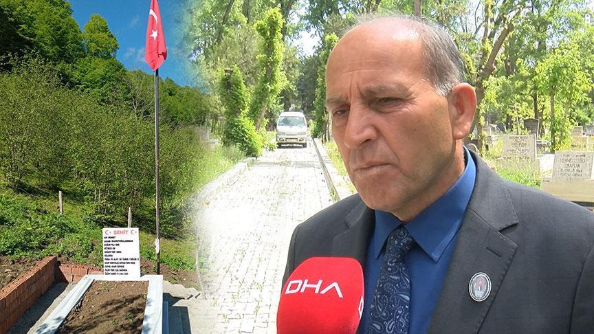 Şehit dedesinin vasiyetini 104 yıl sonra yerine getirdi! Kabrinden toprak alıp, Ordu'ya götürdü