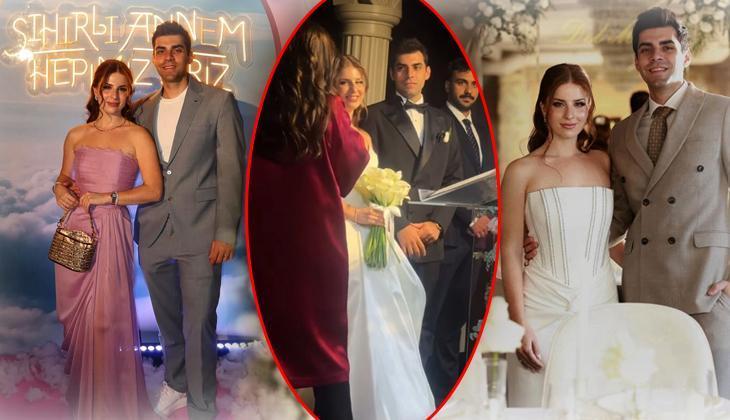 'Sihirli Annem' Çilek evlendi! Düğünden ilk kareler
