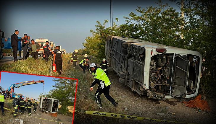 SON DAKİKA GÜNDEM HABERİ | Konya'da otobüs kazası: 1 ölü, 10'u ağır 23 yaralı