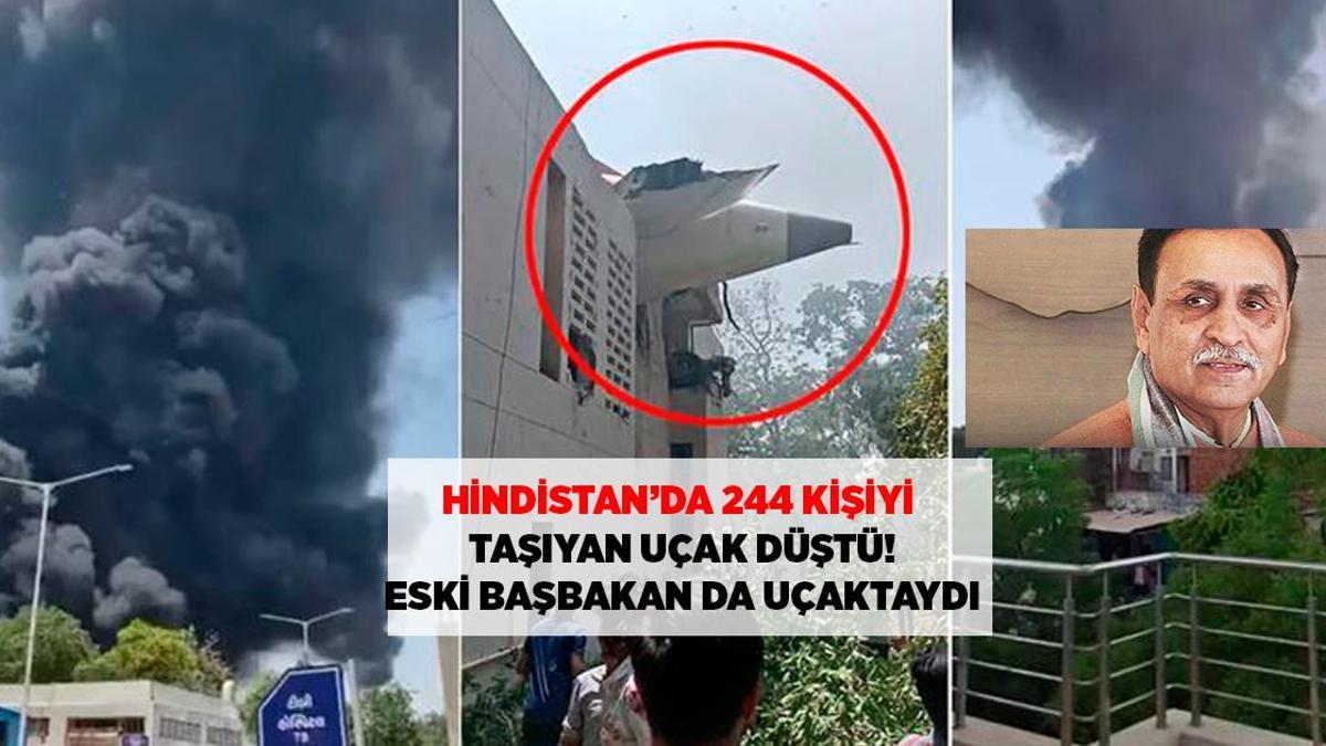 SON DAKİKA HABERLERİ: HİNDİSTAN'DA DÜŞEN UÇAKTA ESKİ BAŞBAKAN RUPANİ DE VARDI, KALKIŞTAN 1 DAKİKA SONRA DÜŞTÜ, İŞTE DETAYLAR