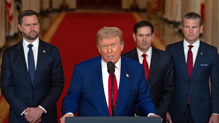 SON DAKİKA HABERLERİ: TRUMP'TAN ABD'NİN İRAN'A SALDIRISI SONRASI İLK AÇIKLAMA: KİLİT TESİSLER VURULDU