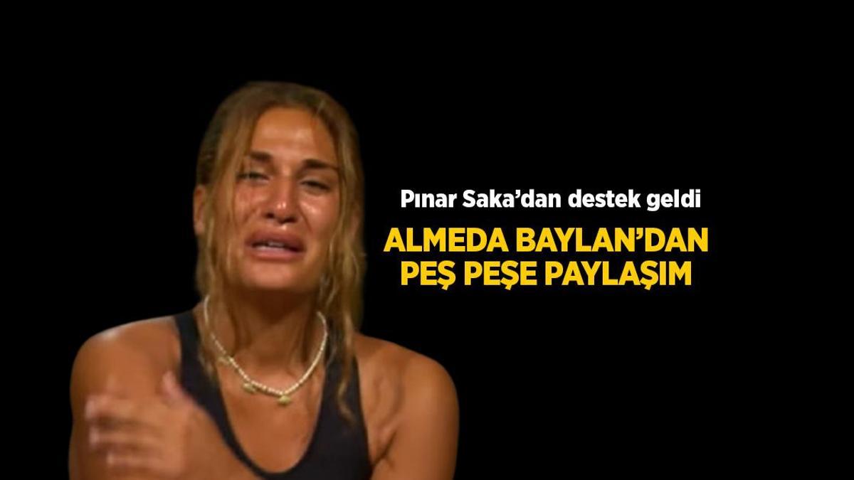 Survivor haberleri: Almeda Baylan Survivor'dan diskalifiye sonrası ilk paylaşımını yaptı! Pınar Saka anında onayladı