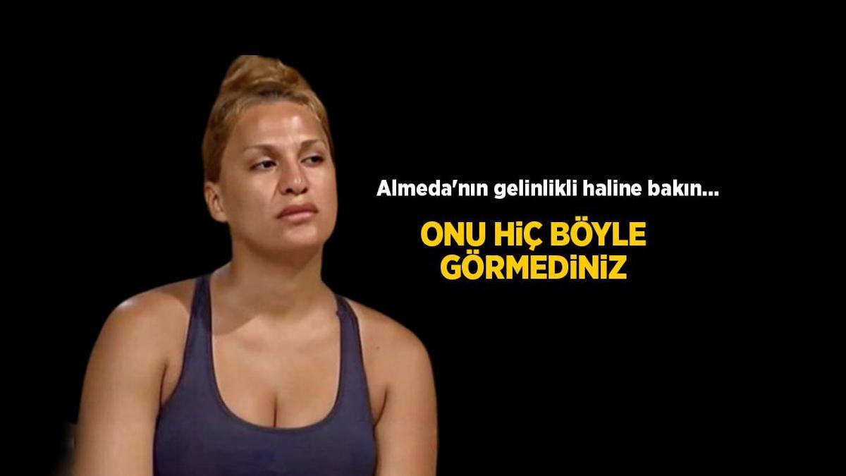 Survivor haberleri: Survivor Almeda Baylan'ın düğün fotoğrafı ortaya çıktı! Almeda'nın gelinlikli haline bakın...